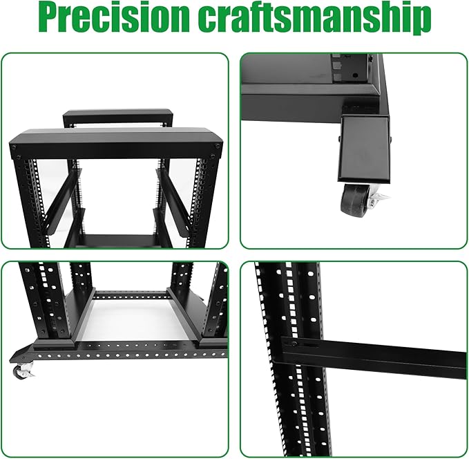 15U Server Rack/4-Post 19in Network Rack/Open Frame Rack - Image 4