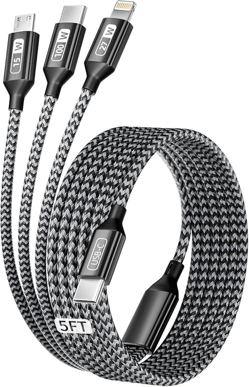 100W USB C Cable, 3 in 1 USB C Charger Cable by MPATIBY