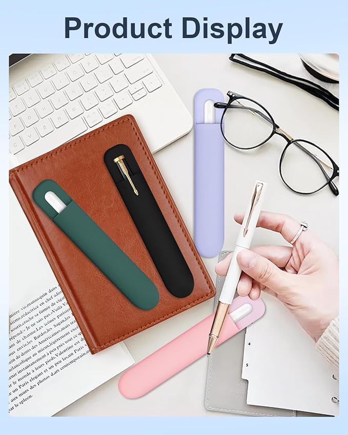 eZAKKA Silicone Pencil Holder For Most Pens, 7.8 inch Self-Adhesive Stick To - Image 7