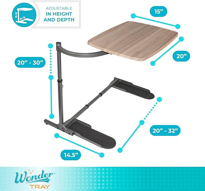 Stander Wonder Tray, Adjustable Swivel Table, Large Laptop Stand, Couch Desk - Image 3