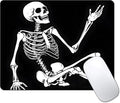 Cool Funny Skull Custom Mouse Pad by IMAYONDIA