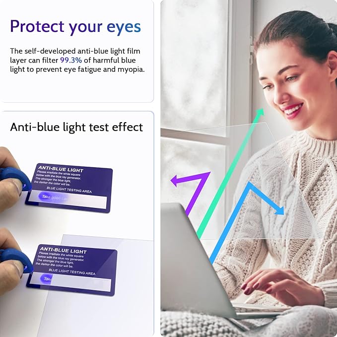 3 Pcs 14 Inch Anti Blue Light Screen Protector Compatible - Image 2