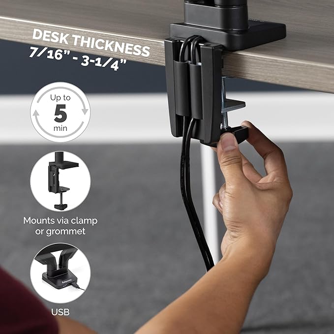 Fellowes Platinum Series Triple Monitor Arm - Image 5