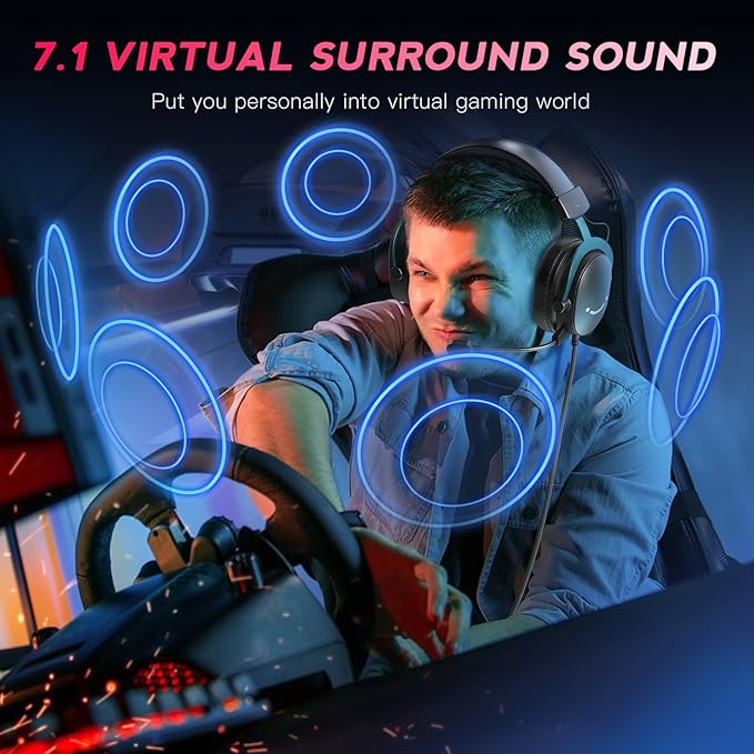 FIFINE PC Gaming Headset, USB Headset - Image 3