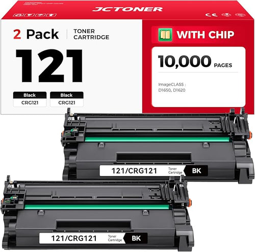 121 CRG121 Toner Cartridge Black 2-Pack by JCTONER