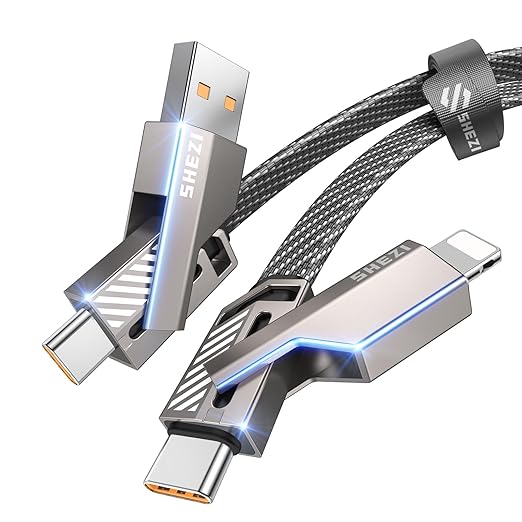 4-in-1 Compatible with USB C to Lightning Cable, 45W High-Speed Charging & Fast by Jixivor