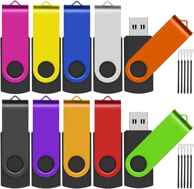 EASTBULL Flash Drives Bulk 16GB USB Thumb Drive 10 Pack USB 2.0 Memory Stick by EASTBULL