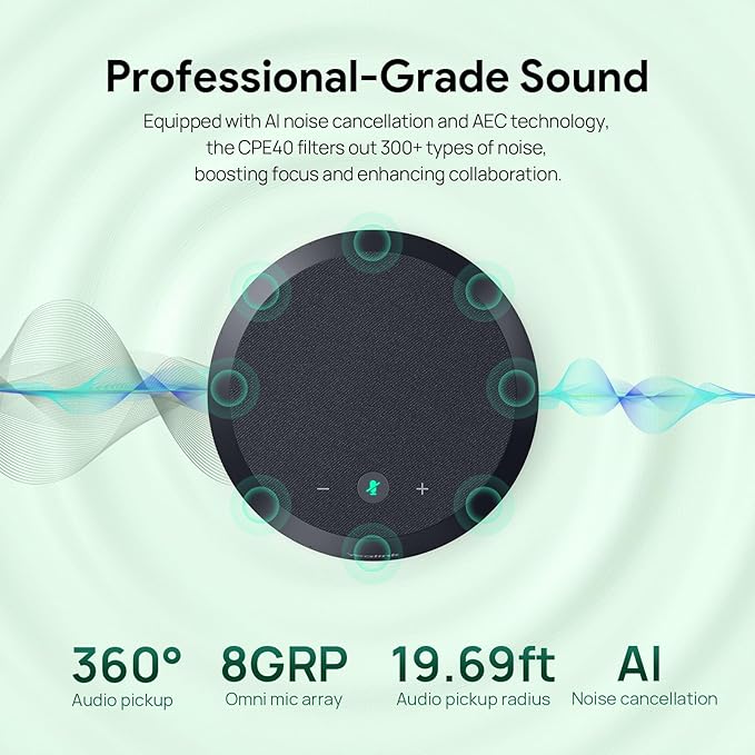 Yealink CPE40 Conference Speaker, Expansion Microphone - Image 2