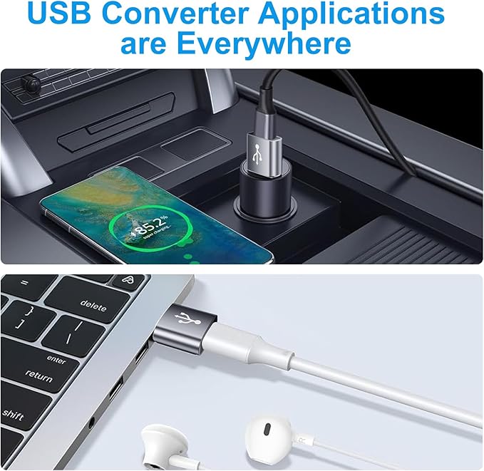 USB to USB C Adapter 10 Pack, USBC to USB Adapter, USBA to USBC Adapter - Image 7