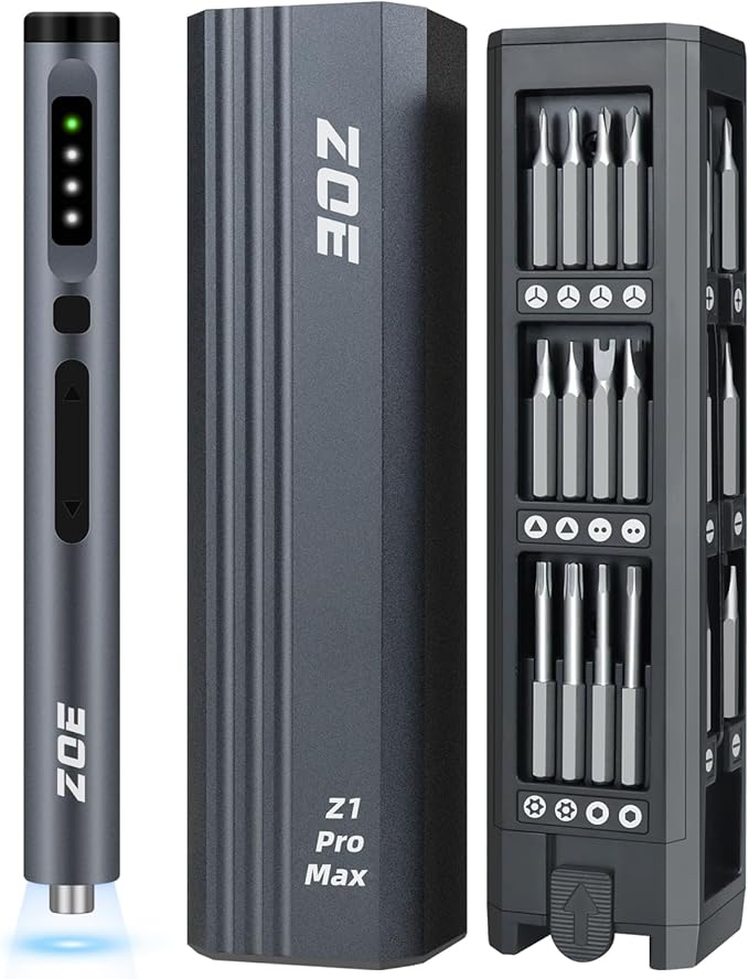 ZOE Electric Screwdriver, Mini Precision Screwdriver Set Cordless Screw driver by zoe