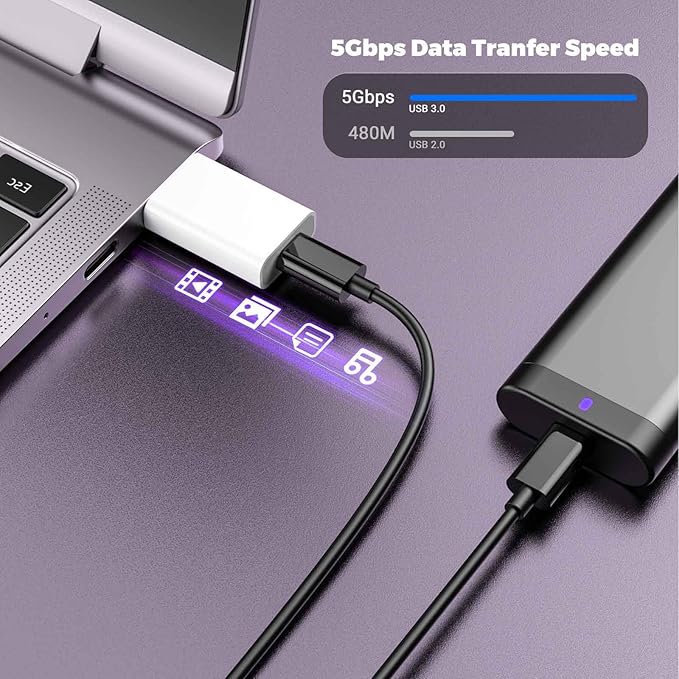 OTG Adapter【4-Pack】 USB-C Female to USB-A Male Adapter USB to USB C Adapter - Image 3