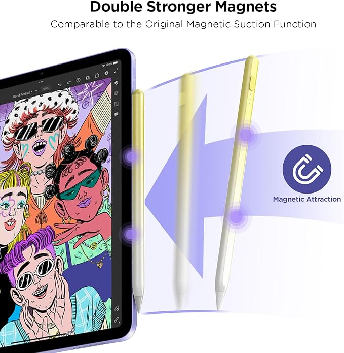 Apple iPad Pencil Alternative, 15Min Fast Charge, Palm Rejection & Tilt - Image 7