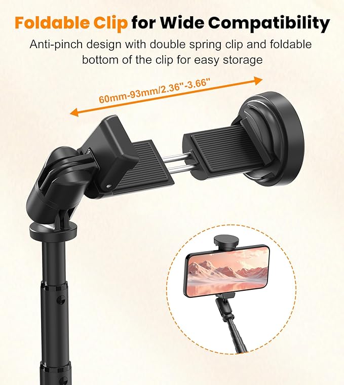 TONEOF 66" Automatic Tripod, Auto-Open Phone Tripod Stand - Image 6