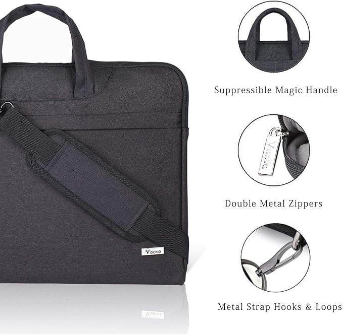 Voova Laptop Bag 15.6 Inch, Waterproof Computer Sleeve Carrying Case - Image 5