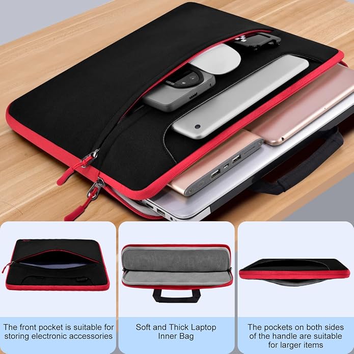 Universal Laptop Shoulder Bag 13-17.3 Inch Shockproof Briefcase - Image 4