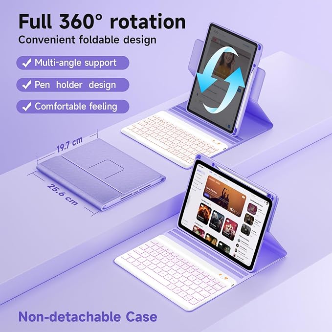 Keyboard Case for iPad 9th/8th/7th Generation 10.2 inch 2021/2020/2019 & ipad - Image 3
