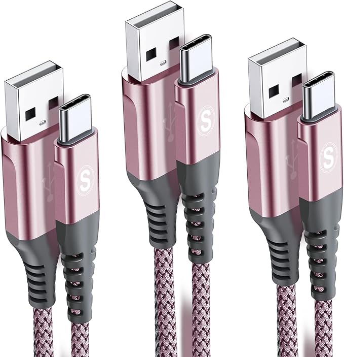 sweguard USB Type C Charger Cable iPhone 16 Charger Nylon Braided Cord by Sweguard