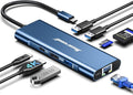 Hiearcool USB C Hub, 8in1 USB-C to 4K 60Hz HDMI Docking Station, USBC Ethernet by Hiearcool