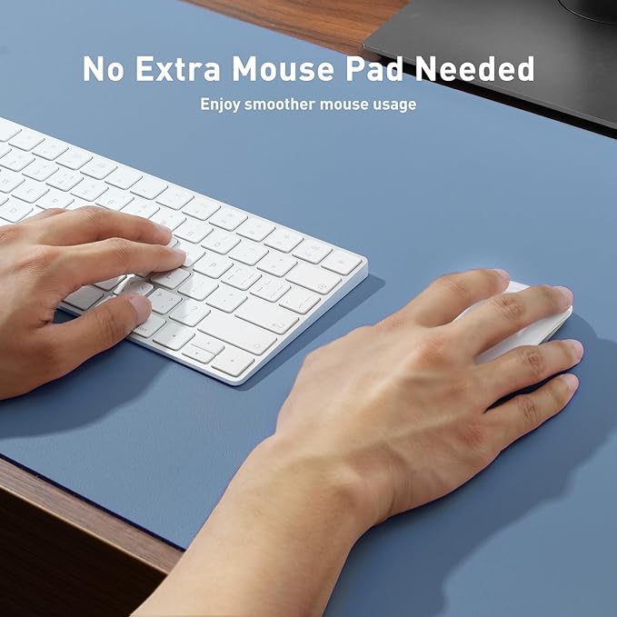 Aothia Leather Desk Pad Protector, Large Mouse Pad, Office Desk Mat, Non-Slip - Image 3