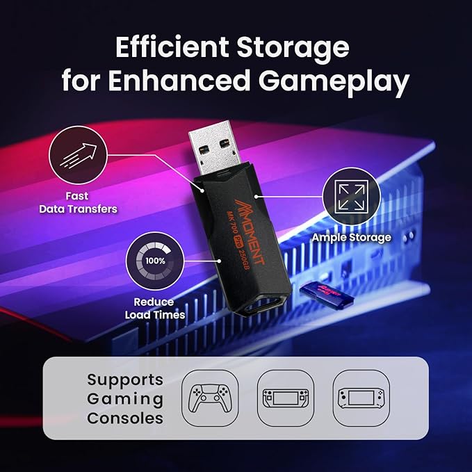 MMOMENT MK700 250GB USB 3.2 Gen2x1 Flash Drive, Read Speed up to 600MB/s - Image 4