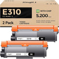 E310 E310dw Toner Cartridge Black 2-Pack High-Yield Replacement by KingKJInkToner