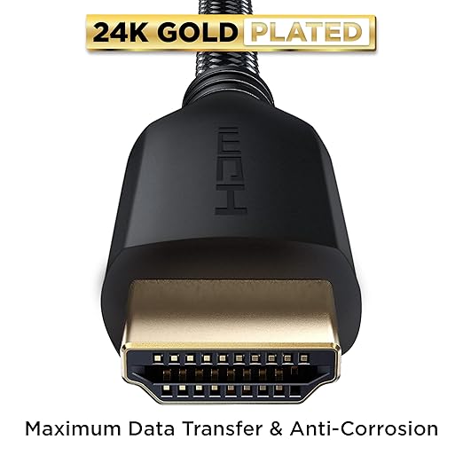 PowerBear 4K HDMI Cable 20 ft High Speed, Braided Nylon & Gold Connectors - Image 7