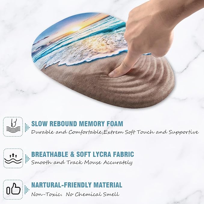 Sunset Mouse Pad, Ergonomic Mouse Pad - Image 4
