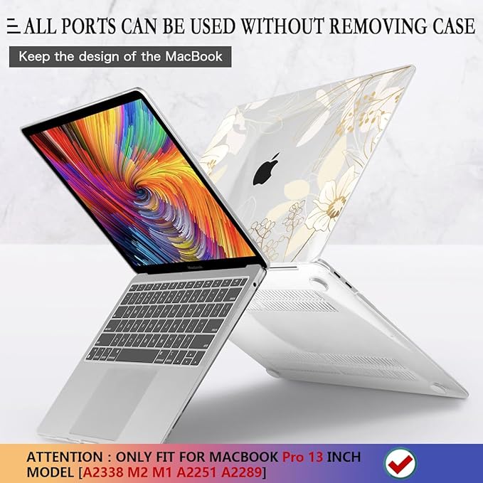 CISSOOK Compatible with M2 MacBook Pro 13 Inch Case 2025-2020 Release M1 M2 - Image 5