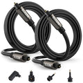 Elecan Optical Audio Cable 4 Ft/2 Pack Digital Audio Toslink Cable Cord-Fiber by Elecan