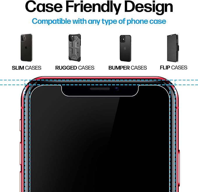 Power Theory Designed for iPhone 11, iPhone XR Screen Protector Tempered Glass - Image 4