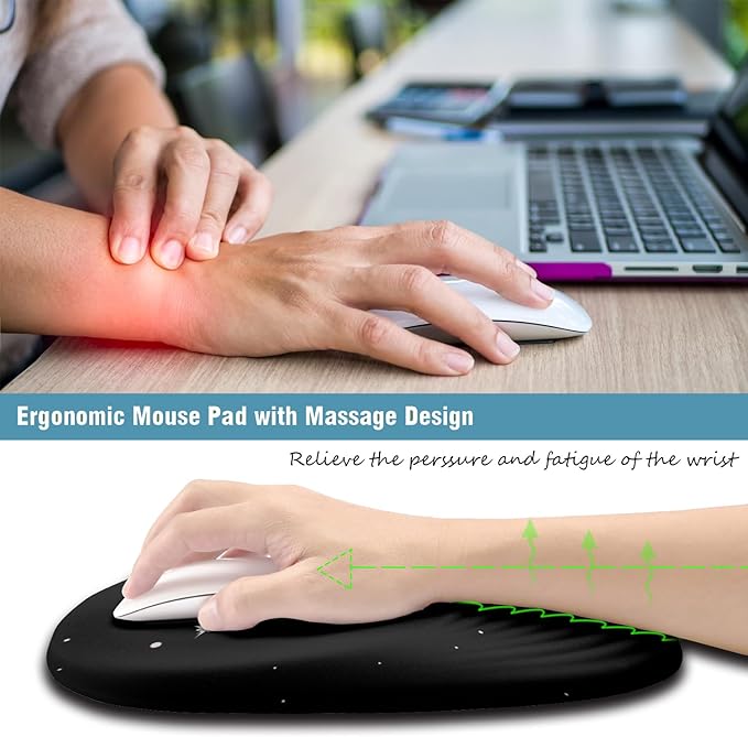 Ergonomic Mouse Pad Wrist Support, Mouse Pad - Image 3