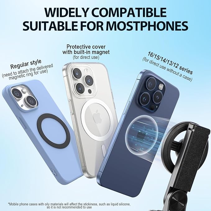 2025 New 4 in 1 Multifunctional Magnetic Selfie Stick, 360° Rotation Phone - Image 6