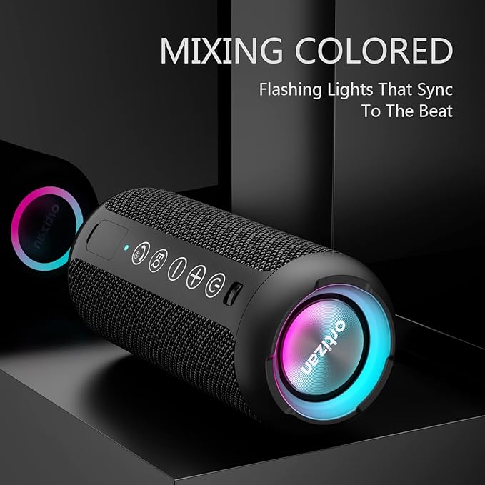 Ortizan Portable Bluetooth Speaker: IPX7 Waterproof, 24W Loud Sound, Deep Bass - Image 2