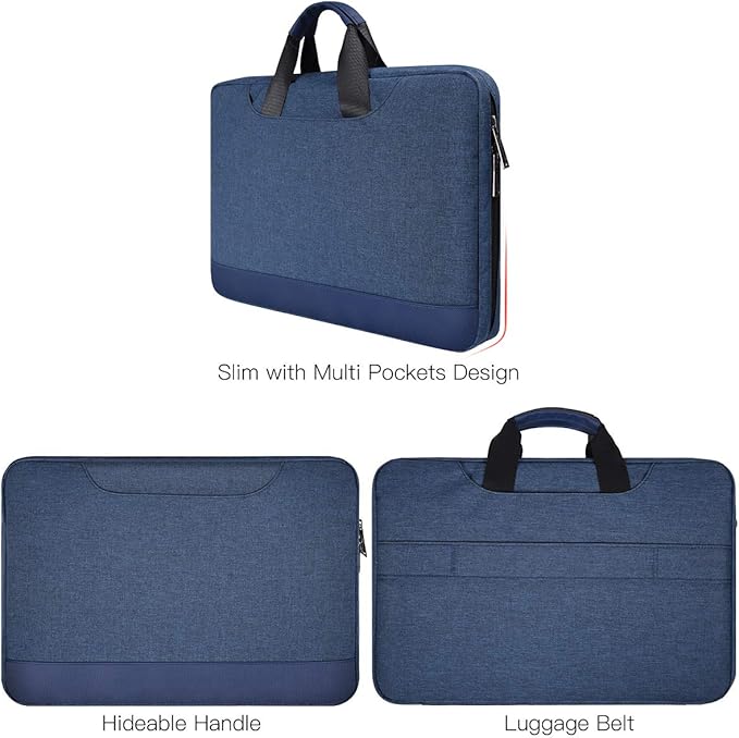 15.6 Inch Laptop Sleeve Bag, Waterproof Men Women TSA Case - Image 4