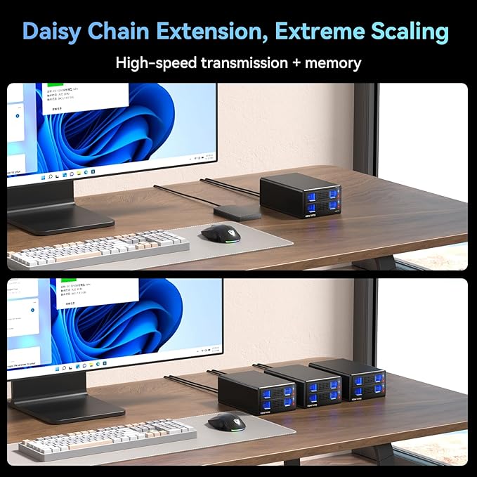 Aluminum Dual Bay 10Gbps Hard Drive Enclosure - Image 5