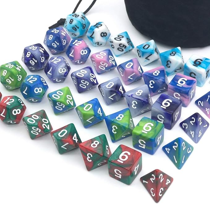 Dice Set for Dungeons&Dragons, RPG Games, Polyhedral Dice Set, 35 Total - Image 2