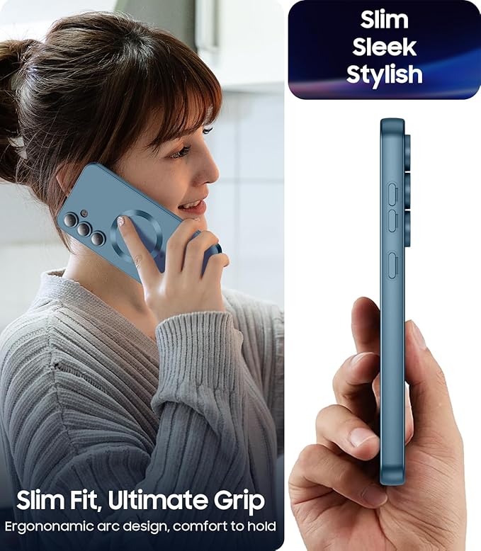 Magnetic for Samsung Galaxy S25 Plus Case Slim Soft Silicone Bumper Shockproof - Image 7