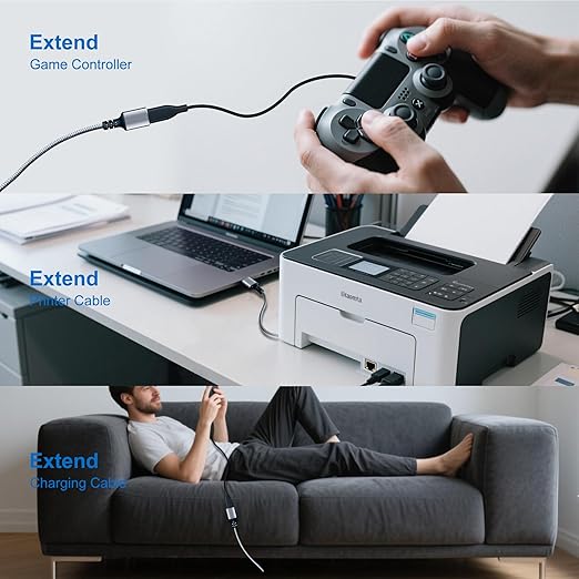 Tan QY USB 3.0 Extension Cable 6Ft, USB 3.0 High Speed Extender Cord Type A - Image 5