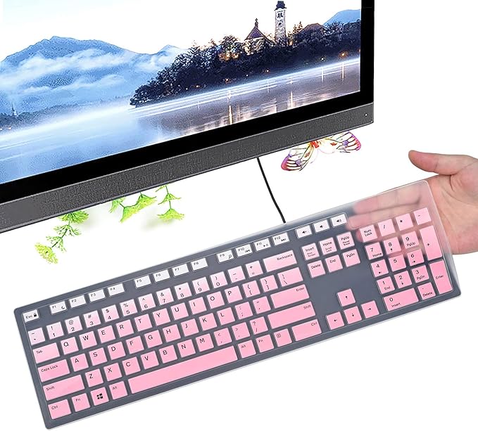 Dell Keyboard Cover & Skin for Wired KB216 & Wireless KM636, Inspiron AIO by CaseBuy
