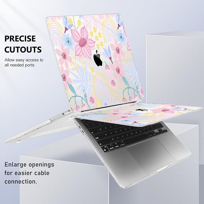 Case for MacBook Pro 13 inch with/Without Touch Bar, Hard Shell + Keyboard - Image 8