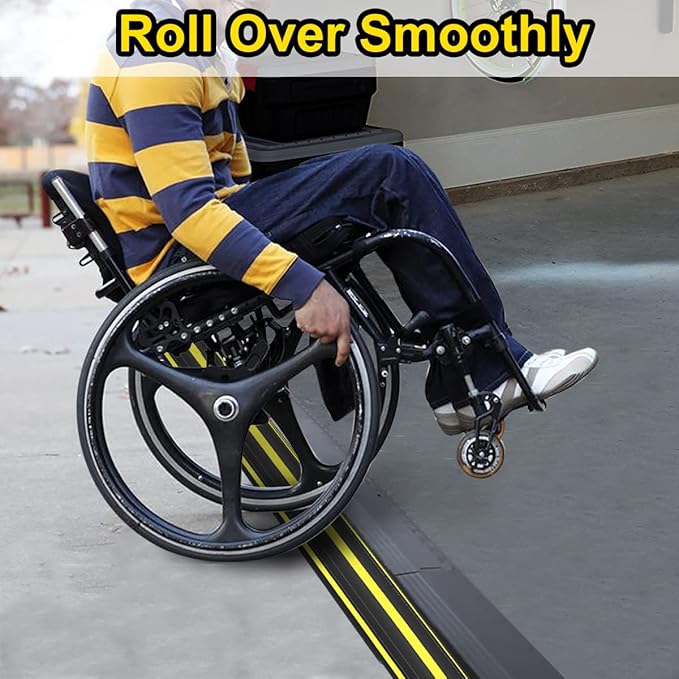 10 ft Floor Cable Cover Protector, Heavy Duty PVC Duct Easy to Unroll, Prevent - Image 5