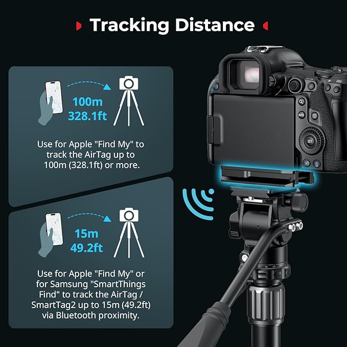 SmallRig Mount Plate for AirTag, Quick Release Camera Mount Baseplate for - Image 6