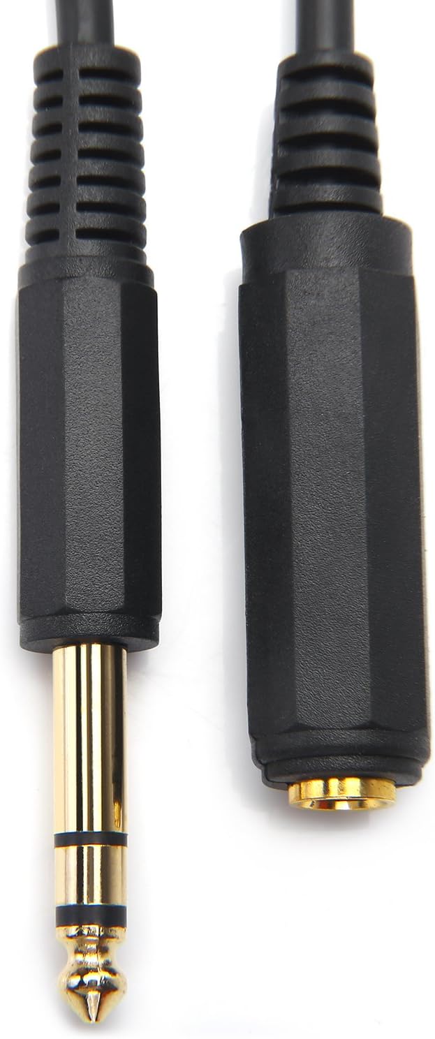 Disino 1/4 Inch Male to Female Stereo Extension Cable Gold Plated Quarter inch - Image 4