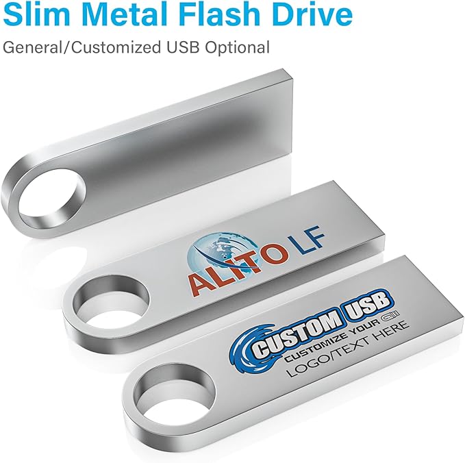 ABLAZE 32GB Flash Drive 10 Pack, Metal USB 2.0 Thumb Drives - Image 2