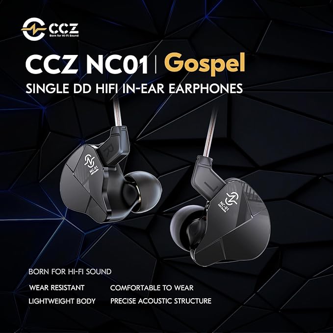 CCZ NC01 Gospel Gaming Earbuds, Stereo Sound in Ear Monitor Headphones Wired - Image 8