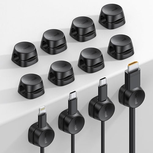 12Pack Cord Organizer Spring Clips, Office Desk Accessories by Lamicall