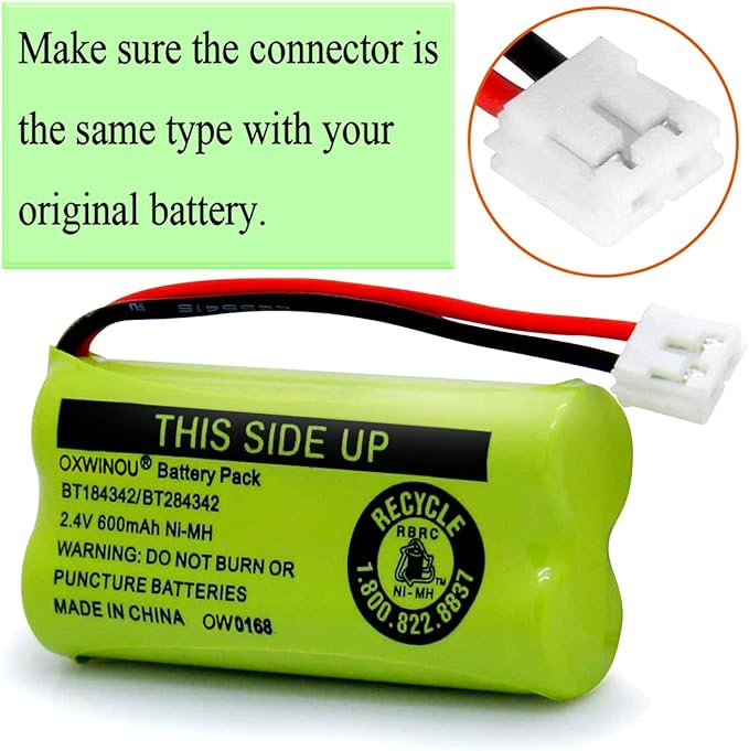 2.4v BT184342 BT284342 BT18433 BT28433 BT183348 BT283348 BT-1011 Replacement - Image 4