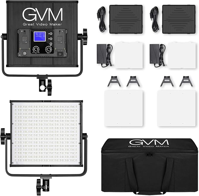 GVM 50RS RGB LED Video Light, 50W Video Lighting Kit - Image 7