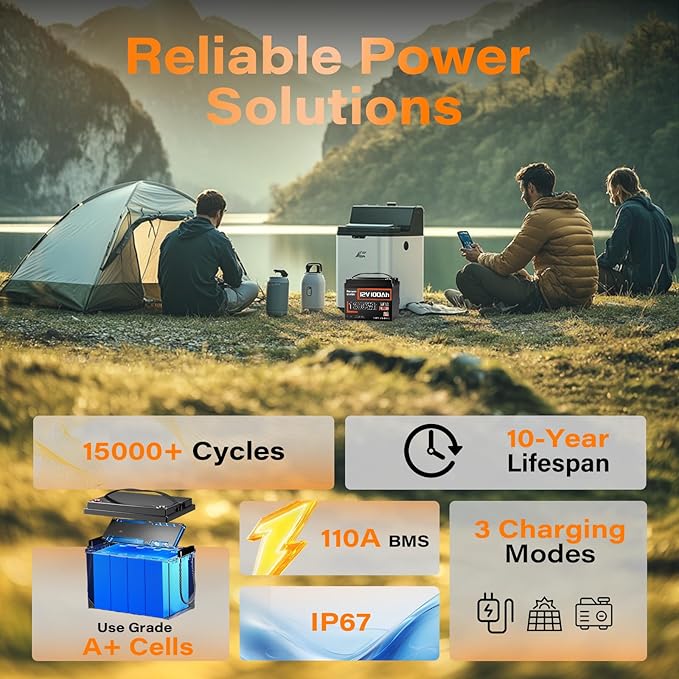 12V 100Ah LiFePO4 Battery MAX PLUS - Image 3