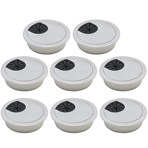 Desk Grommet 2-1/16", Desk Cord Hole Cover, Cable Grommet ABS Plastic, Desk by BOPOREAE